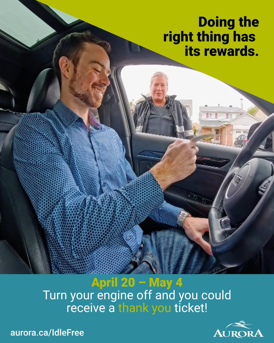 Caught being idle‑free? That’s the kind of behaviour we like to “ticket ...