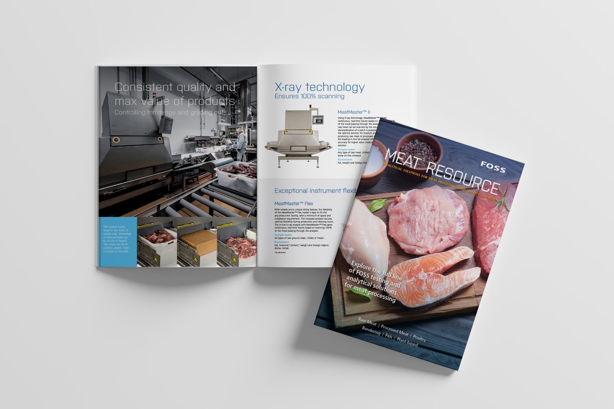 FOSS_Americas's tweet image. Explore our Resource Guide to learn more about FOSS analytical solutions to test raw meat, processed meat, rendering, poultry, fish and plant‑based products. #fat #protein #moisture #foreignobjects #xray #NIR #rawmaterialanalysis #finalproductanalysis
www2.fossanalytics.com/MeatResourceGu…