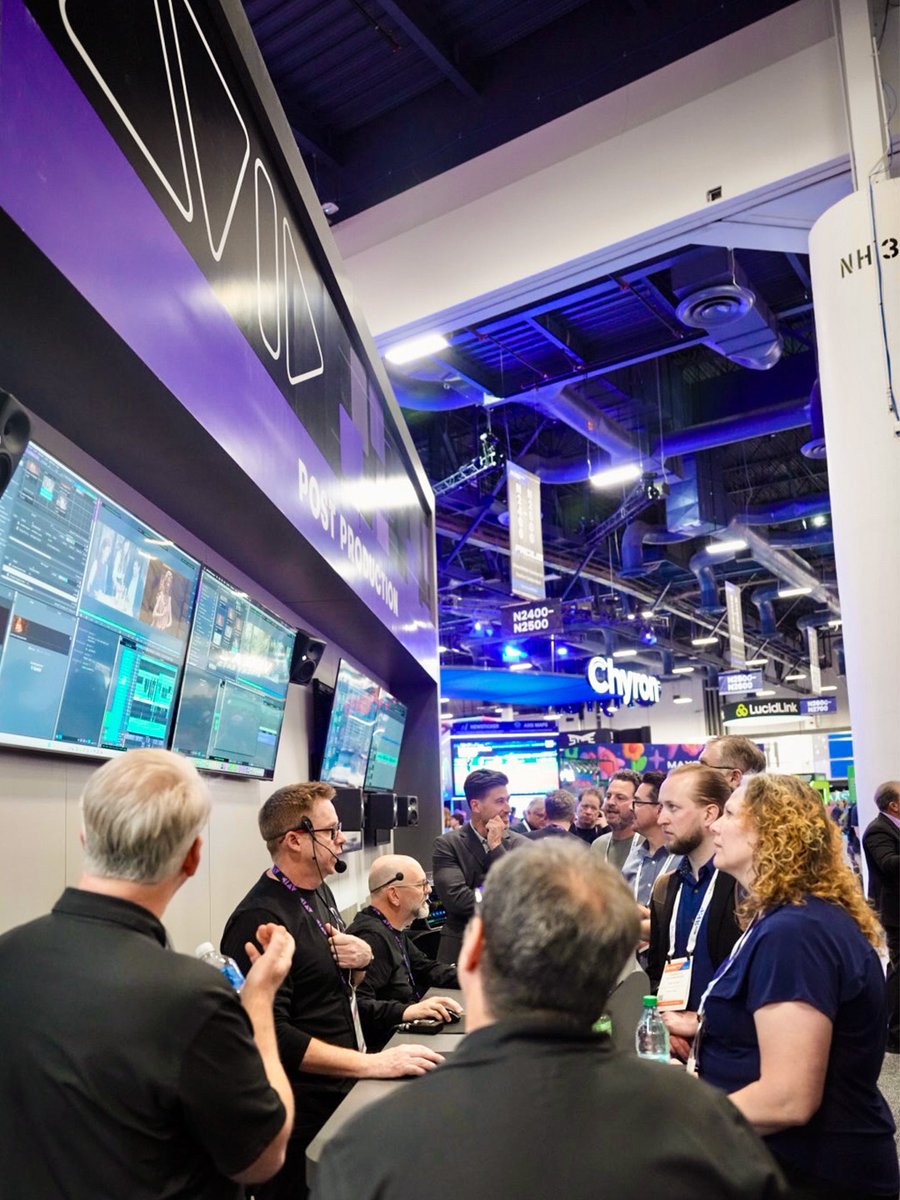 Avid's tweet image. 🚀 Here’s a look back at an incredible first day of NAB 2026—packed with powerful demos, great conversations, and non-stop energy from #TeamAvid 

▶️ avid.com/nab

#avid #nab2026 #nabshow #nab #avidcontentcore #newsproduction #broadcast #mediaproduction #postproduction