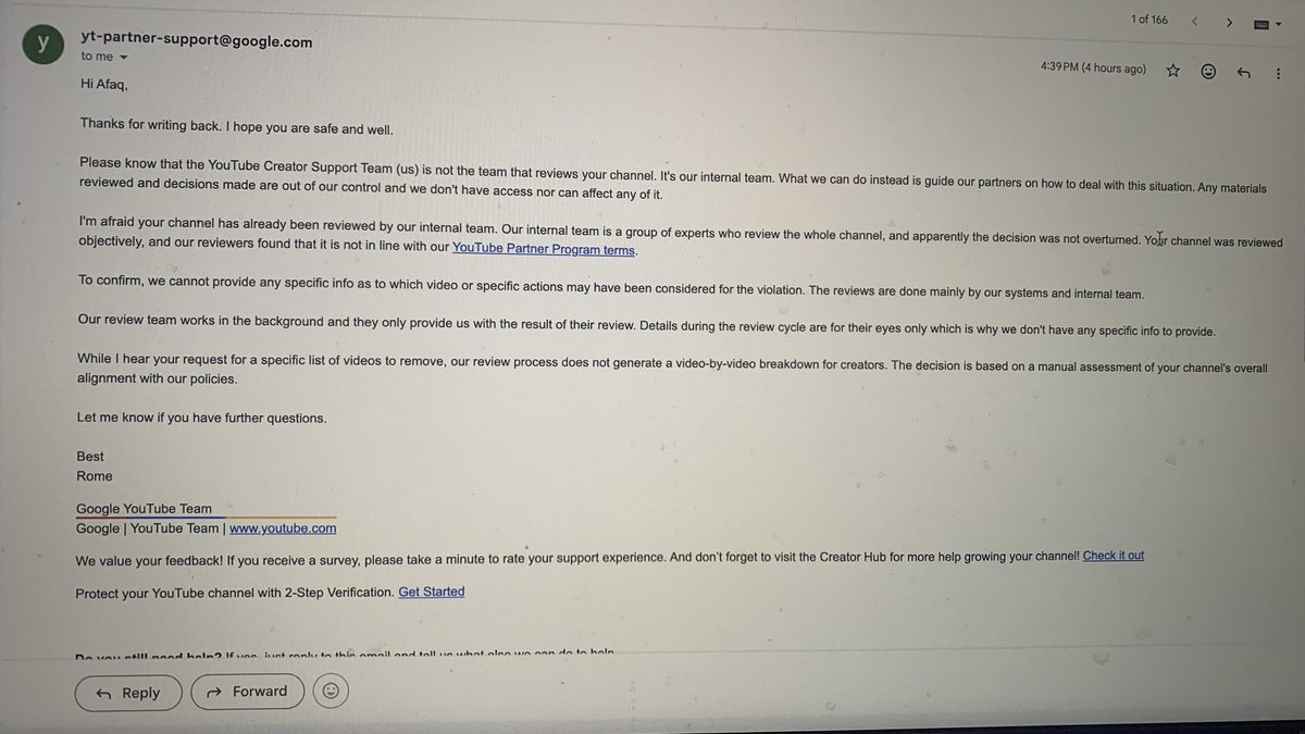 ElitesPower's tweet photo. @TeamYouTube My channel Monetization Denied and labelled as inauthentic. I’ve provided video proof of my manual editing process but support team says they “don’t have access to the internal team’s decision” How can I Apeal if the Evidence isn’t being watched ??C : 7-2570000040705 https://t.co/1BnZJ2MZP7