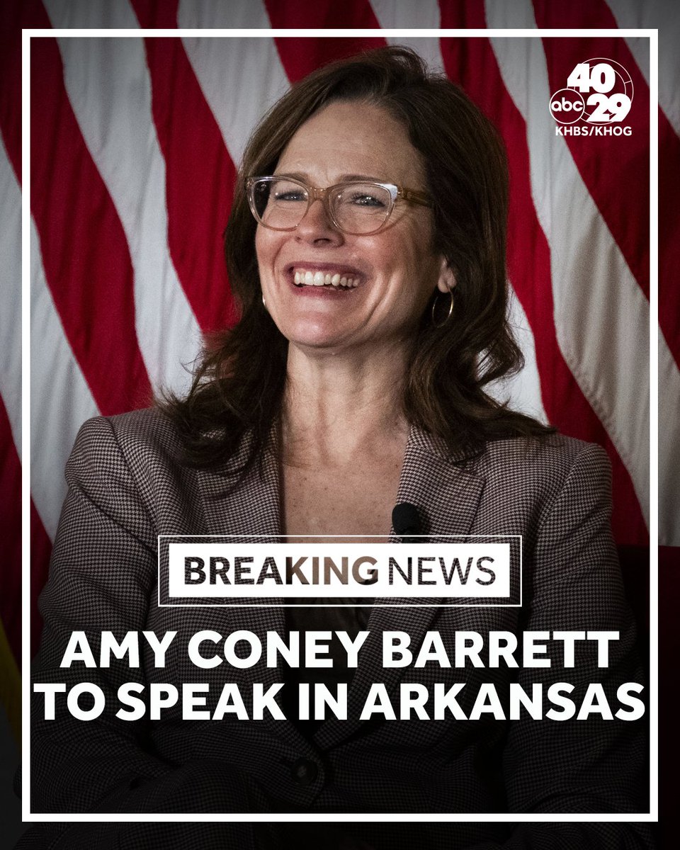4029news's tweet image. Supreme Court Justice Amy Coney Barrett is scheduled to speak on the Crystal Bridges Campus. Here's what she'll talk about and how to see the event -&amp;gt; 4029tv.com/article/amy-co…

#AmyConeyBarrett #SCOTUS #JusticeBarrett