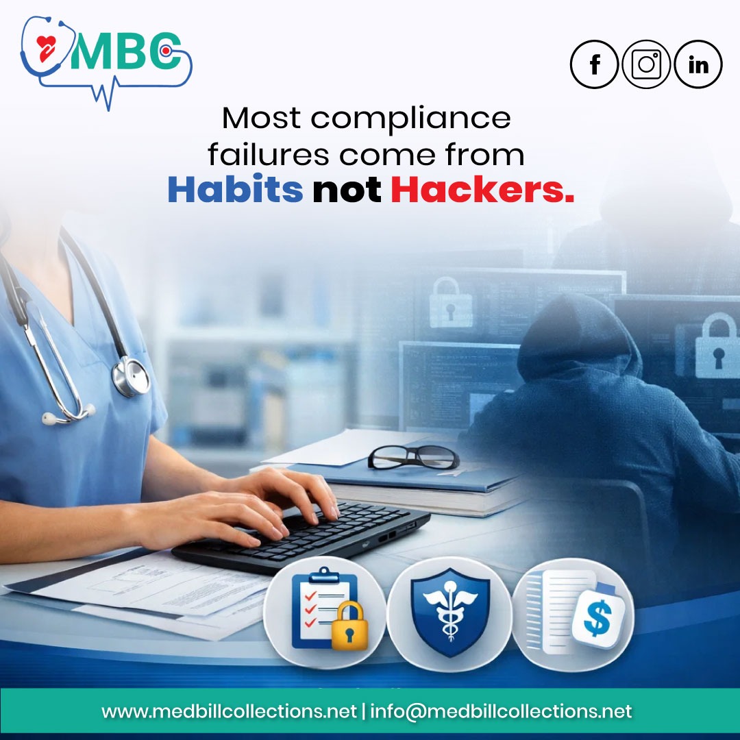 MedBillCollect's tweet image. Most compliance failures don’t come from cyberattacks.

They come from everyday habits shortcuts, outdated workflows, and inconsistent processes.

📩 info@medbillcollections.net
🌐 medbillcollections.net

#medbillcollections #ComplianceMatters #WorkflowOptimization