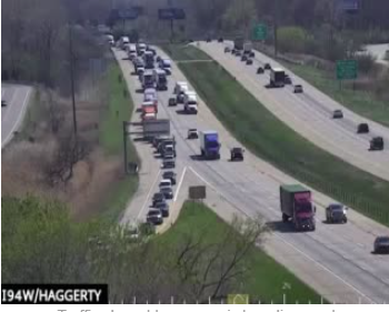 WWJTraffic's tweet image. #Slow #traffic WB I-94 at Haggerty Rd - the SB I-275 ramp to EB I-94 is closed until 130p so traffic is taking WB I-94 to Haggerty and back onto EB I-94. Another option is SB I-275 to Eureka Rd. #knowbeforeyougo #wwjtraffic LIVE&amp;gt; audacy.com/wwjnewsradio More: @Audacy @WWJ950