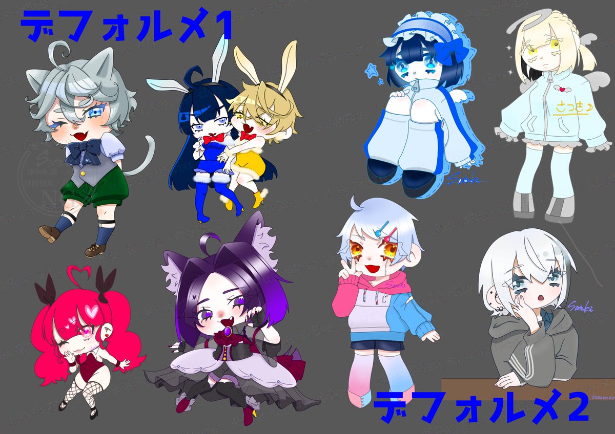 Stu_ki_des's tweet photo. @__SiZK 初めまして！
孤叉奴皐月と申します。
3枚目はデフォ1、4枚目はデフォ2の料金でお受けしています。
ご検討よろしくお願いいたします🌸 https://t.co/RtrnocUKsI