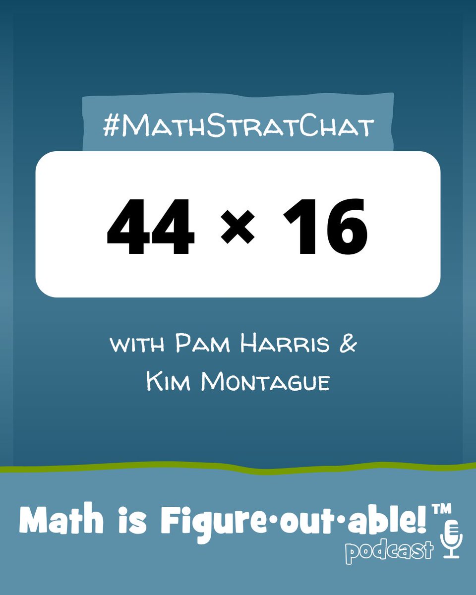 pwharris's tweet image. Listen to Kim's and my strategies for this week's problem!
Check our new #MathStratChat episode in the Math is FigureOutAble podcast!

bit.ly/41GIZAn

#MathIsFigureOutAble #MTBoS #ITeachMath #MathEd