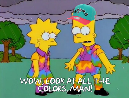 Spurs switching from grey and black to the fiesta colors