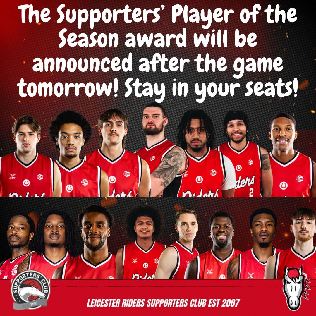 LRSCbball's tweet image. 👀 All will be revealed tomorrow! 👀
The Supporters’ Player of the Season award 🏆 will be announced after the final buzzer 🔔
👉 Stay in your seats and share the celebration!
🎟️ Get your tickets now if you haven’t already!
#SupportersClub #OneTeam