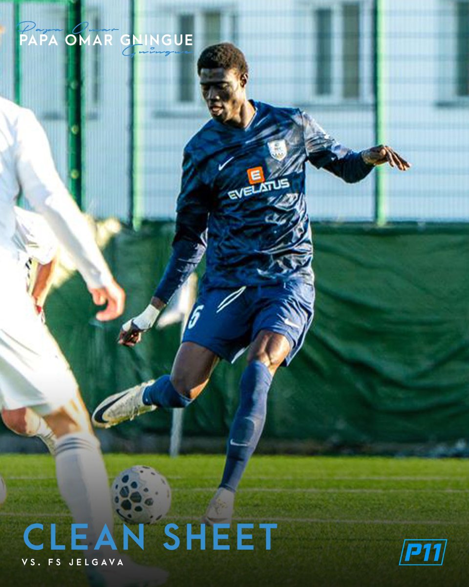 TheP11Group's tweet image. Papa Omar Gningue helped secure a clean sheet for BFC Daugavpils at home against FS Jelgava.

Goals, clean sheets and top-level performances across the board.

#P11Football #MatchAction #NextGen #PlayerProgress