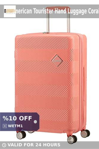 Luggage_Factory's tweet image. Travel in style with the American Tourister Flylife Hand Luggage in Coral Pink! 🌸 Lightweight, expandable and durable with a trendy zig zag design, it's your perfect travel companion. Just $117.52! Ready to roll? 🚀 #TravelSmart #Flylife #CoralPink shortlink.store/ydws_c0ehzcv