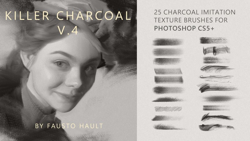 Cubebrush's tweet image. Check out Fausto Hault's #Photoshop charcoal brushes with custom brush patterns made from scanning real graphite and charcoal. buff.ly/bSVodCS

#digitalart #gameassets #digitalartist #gamedev #conceptart #gamedesign #environmentart #art #gamestudio