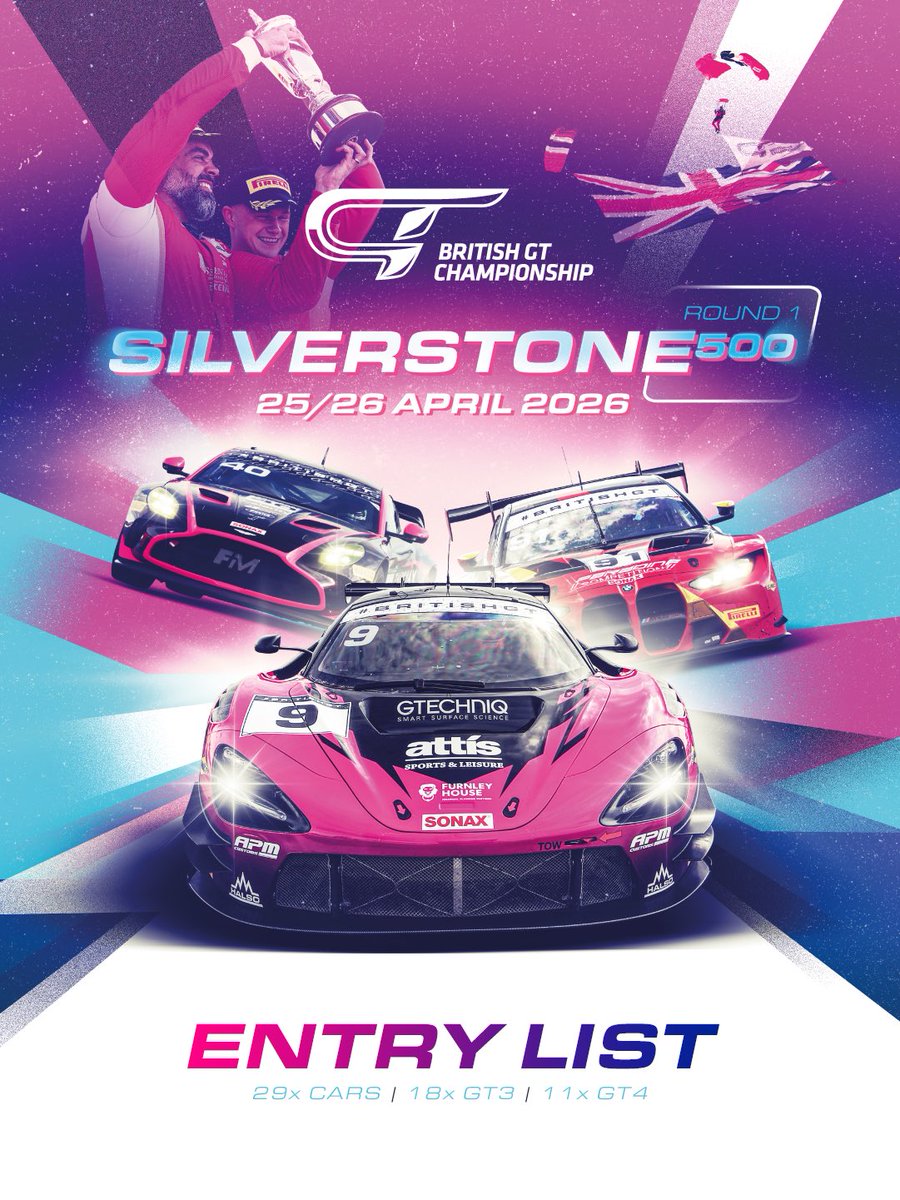 BritishGT's tweet image. All set for the season opener 🙌 

PREVIEW britishgt.com/news/1244

#Silverstone500 | #BritishGT
