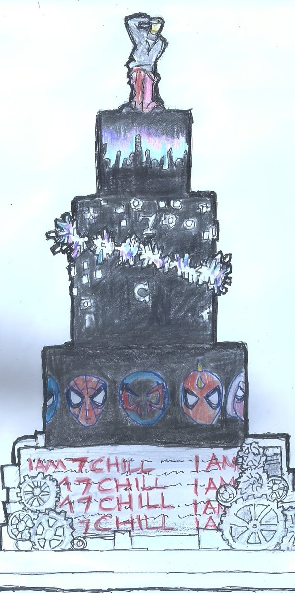 It's funny how this came to life bec I suck so much at drawing. I can only describe, and that's it. Our gfx can attest.

ChatGPT can't even grasp how I want the cake to be. Hahahahahaha!

Buti na lang magaling yung cake arist. Nagets naman niya agad.

ROCKSTAR MADE 7CHILL DAY