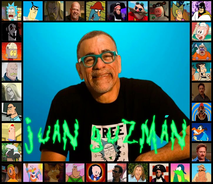 Feliz Cumpleaños (Juan Guzmán). (<a href="/juanmanuelguzma/">juanmanuel guzman</a>). 🎂🥳.

Voz de Rick Sánchez, Jack en Samurai Jack, Aquaman, Rick Harrison en El precio de la historia, Dr Eggman en Sonic Boom, Capitán Nudillos en Las maravillosas desventuras de Flapjack, etc.