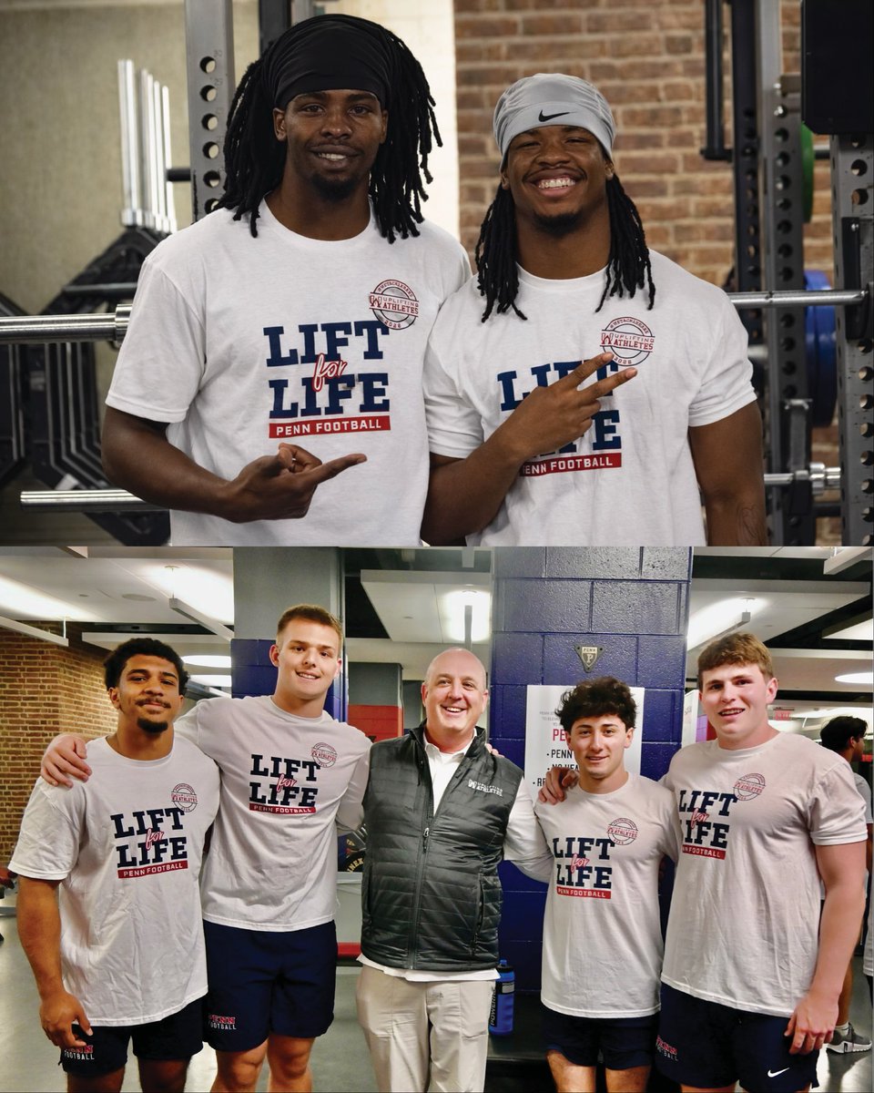 PennFB's tweet image. One workout. One cause. Today we lift for the rare disease community 💪 #WeTackleRare #LiftForLife

#FightOnPenn #1Team1HEARTbeat