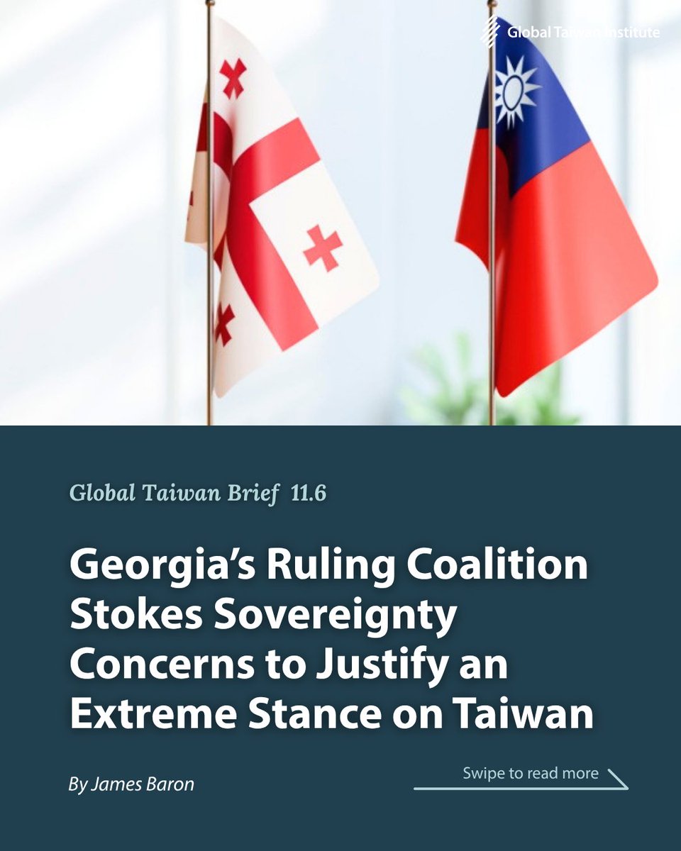globaltaiwan's tweet image. 🇬🇪Since 2018, Taiwanese citizens have been denied entry to #Georgia. While the reasons remain unclear, James Baron reveals several possible answers through interviews with Georgian civil society leaders.

Read the #GTB: ow.ly/viiX50YMKxM

#TaiwanGeorgia #Taiwan #Sovereignty