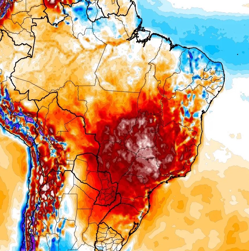 🔴 ALERTA DE CALOR | Calor muito fora do normal para o meio do outono vai atingir o Brasil e afetará diversos estados. ▶️ metsul.com/calor-muito-fo…