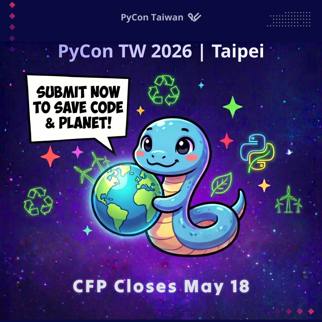 PyCon Taiwan tweet media