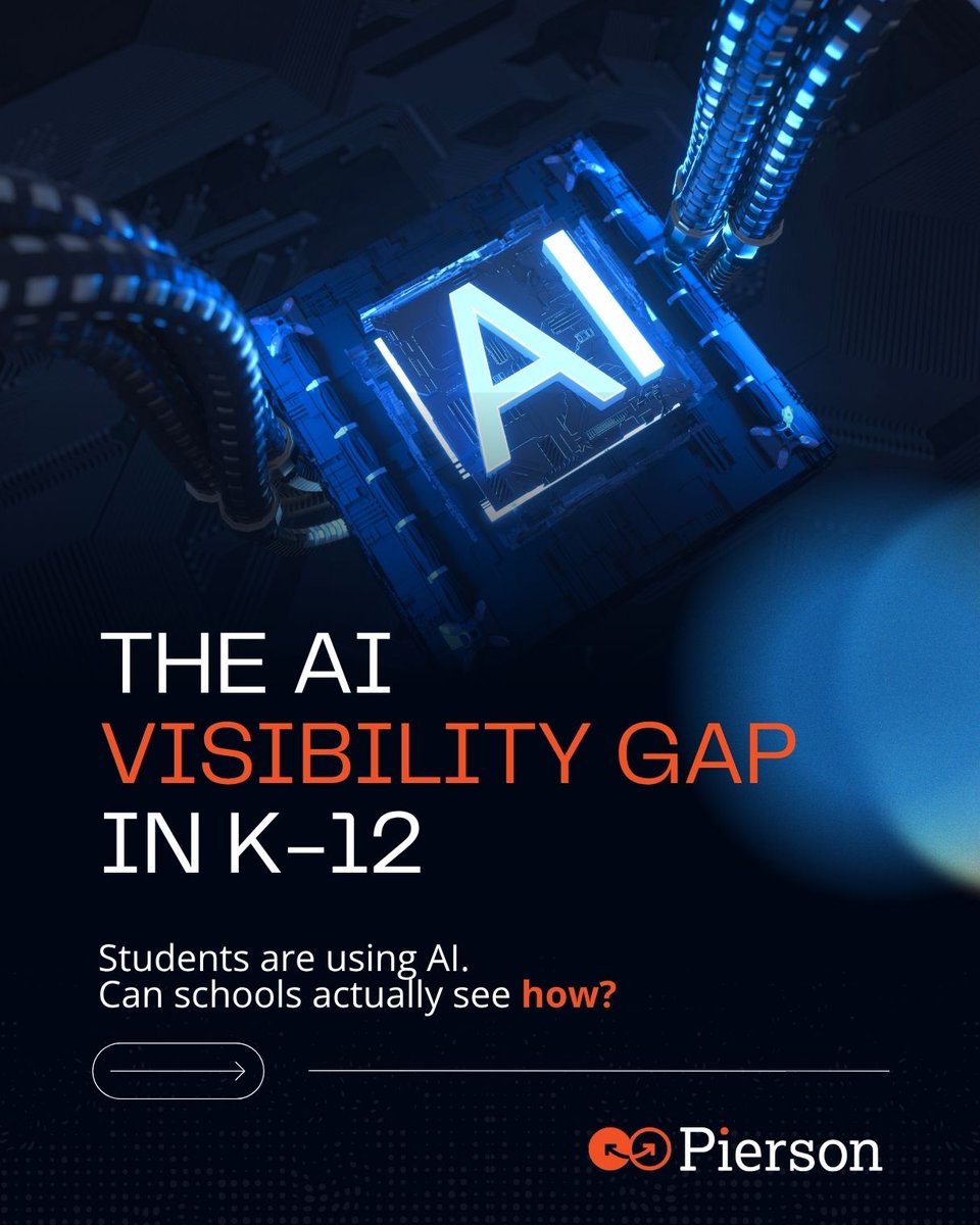 piersoncci's tweet image. Schools aren’t struggling with AI adoption—they’re struggling with visibility.
Students are already using AI. The challenge is understanding how to guide it.

The future of K-12 tech isn’t infrastructure. It’s insight.

Read: tinyurl.com/2sthzf66

#K12Education #EdTech #AI