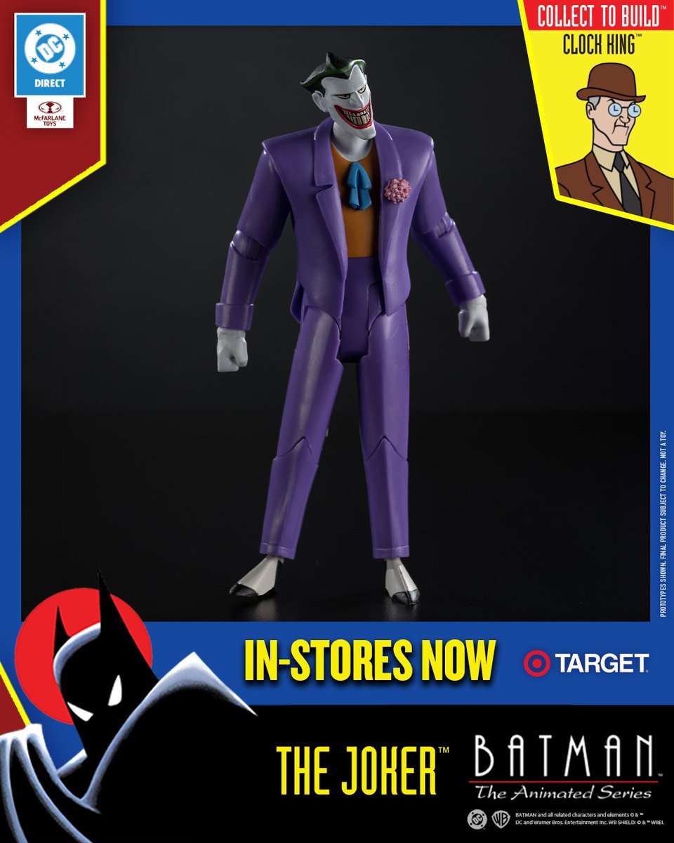 UnleashedFigs's tweet image. The Joker from Batman: The Animated Series TARGET EXCLUSIVE
#McFarlane #Joker #DC