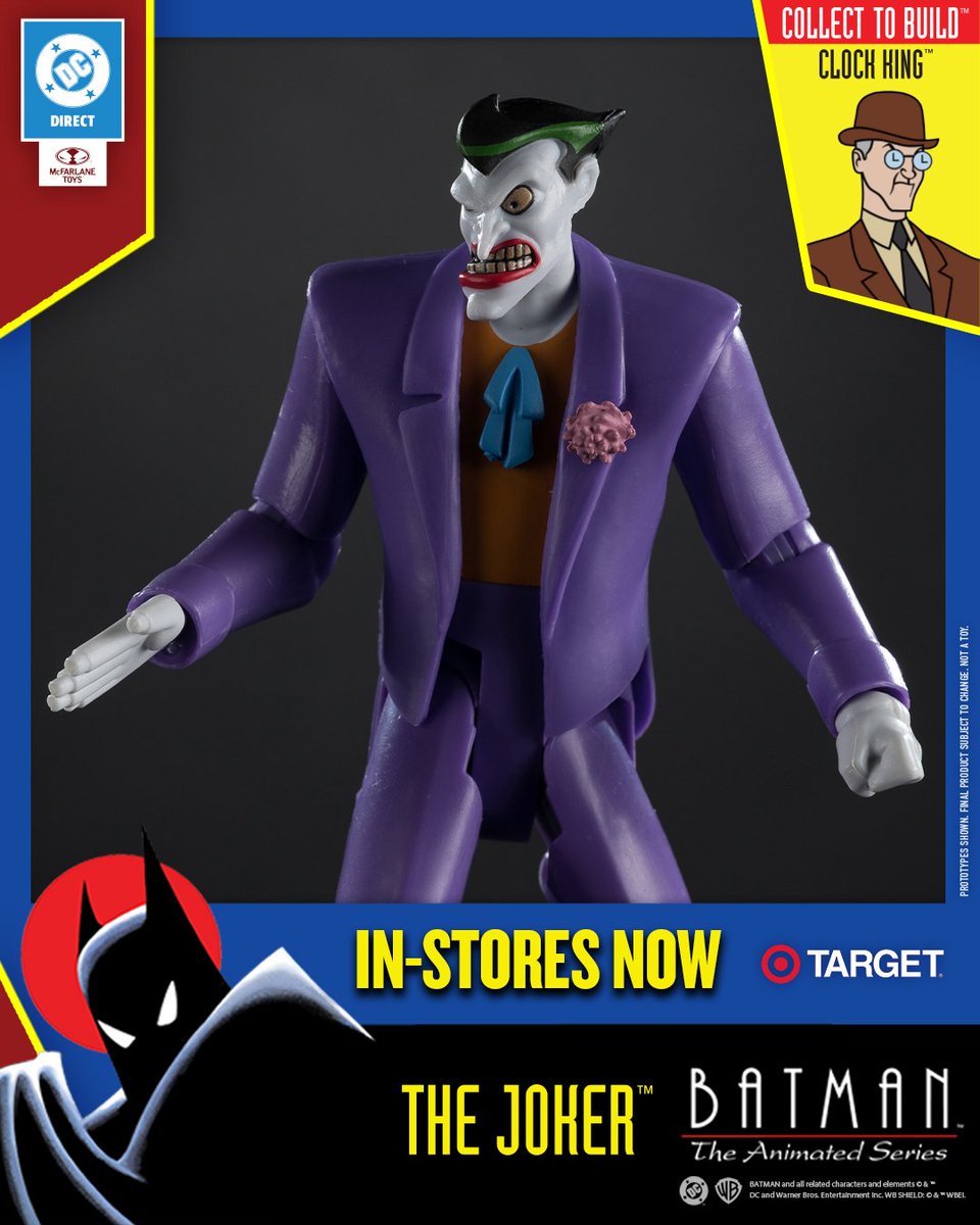UnleashedFigs's tweet image. The Joker from Batman: The Animated Series TARGET EXCLUSIVE
#McFarlane #Joker #DC