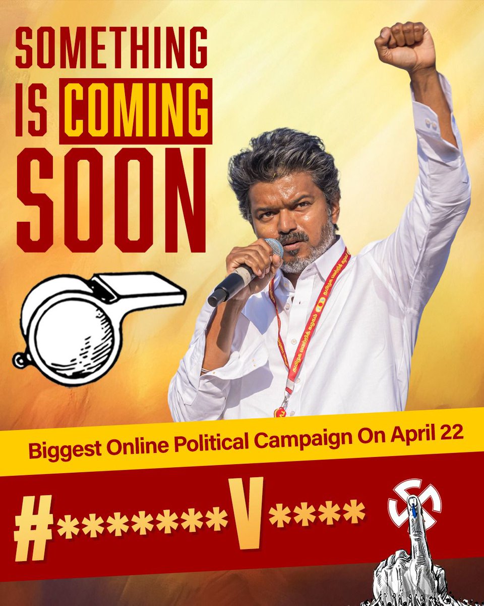 rameshlaus's tweet image. #TVK - Biggest Online Political Campaign on April 22nd! 

#2026TNELECTIONS