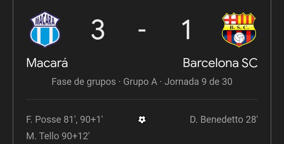 ¡HUMILLACIÓN TOTAL! OTRA DERROTA VERGONZOSA DE #BSC

​Lo ocurrido en la fecha 9 de la #LigaPro ante <a href="/Macara_Oficial/">Club Dep. Macará</a> no es un accidente, es la consecuencia directa de la incapacidad técnico-Táctica y la falta de un plantel a la altura de <a href="/BarcelonaSC/">BARCELONA S.C.</a>.

​Es inaceptable que, tras un