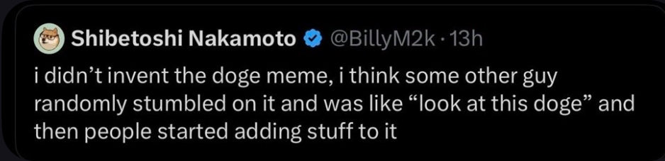 JawnPerkk's tweet photo. Last time you see this sub 100k

@realjohnmonarch literally created the DOGE meme, the spelling. He literally originated it

4 days ago @BillyM2k started a daily tweet series to solely focus on sharing doge memes before dogecoin, which john pioneered with his reddit post

Study. https://t.co/laukFrT5cw