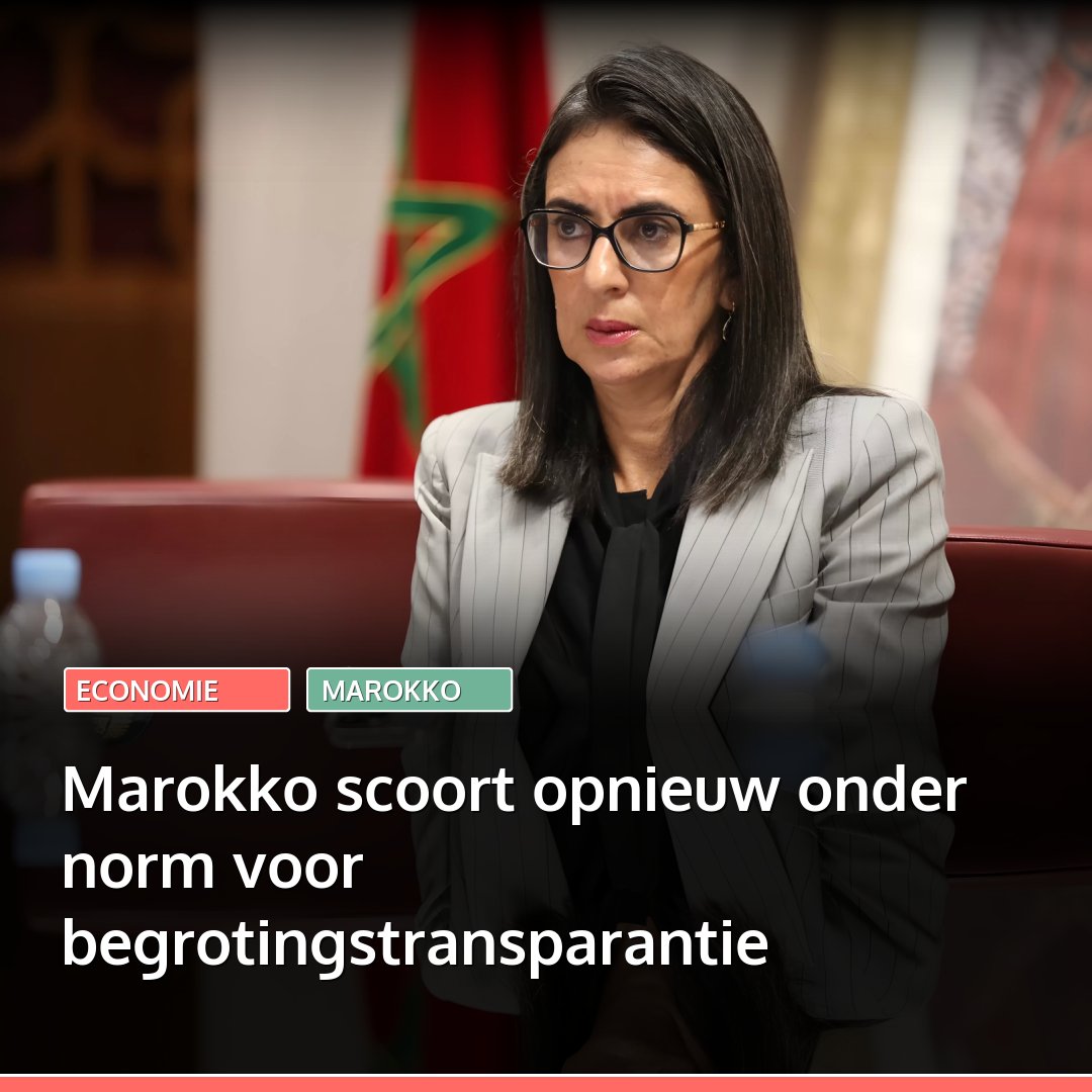 marokko's tweet image. Marokko blijft achter op het gebied van begrotingstransparantie. Het land scoort 51 van de 100 punten en zit daarmee onder de internationale norm. Vooral de openheid over uitgaven, schulden en controle schiet nog tekort.
👉🏽 Lees: l.marokko.nl/stLzZZRU 👈🏽

#marokko #rabat