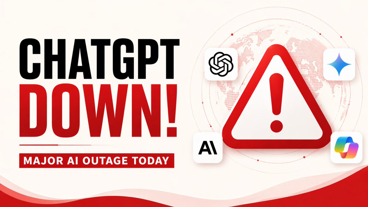 AscendantsDotIn's tweet image. ChatGPT and Gemini Down: Global AI Outage Hits Millions of Users Today

Read More: ascendants.in/spotlight/chat…

#ChatGpt #Gemini #Clause #AIOutage #ChatGPTDown #GeminiDown