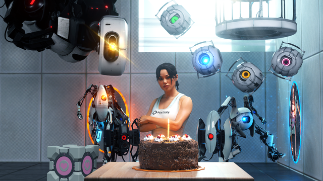 LambdaGenPosts's tweet image. Happy (late) 15th Anniversary to  Portal 2

I have come back to present my gift for Portal 2's Anniversary 

I was doing this very late at night which is why it's ...

By LarrySBM in Portal / Fan art community.lambdageneration.com/portal/post/ec… #portal #fanart