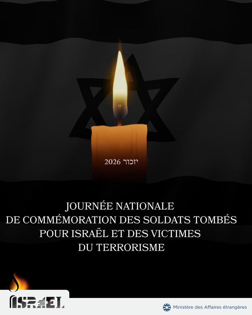 Ce soir marque le début de Yom Hazikaron, le Jour du Souvenir en Israël.

Depuis le 7 octobre, ces journées de mémoire sont particulièrement douloureuses.

Nous nous souvenons de nos proches, femmes, enfants et hommes, assassinés, enlevés, brûlés et torturés.

Nous nous souvenons
