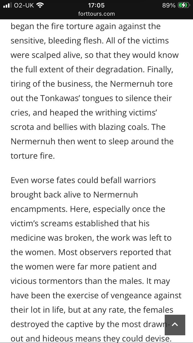 Stephen1494712's tweet image. People still think that #NativeAmericans were peaceful, &amp;amp; just hunted &amp;amp; helped maintain the balance of Nature. They perpetrated despicable acts against those they fought or found &amp;amp; took as prisoners. This included sexual violence against both sexes.

forttours.com/pages/torture.…
