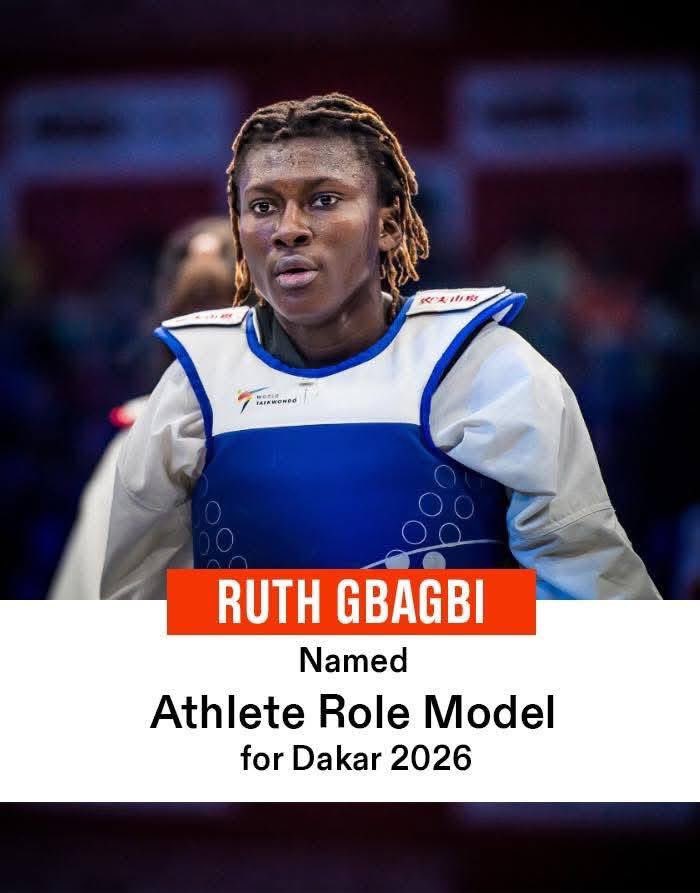 DGSVF225's tweet image. 𝐑𝐔𝐓𝐇 𝐆𝐁𝐀𝐆𝐁𝐈 🔥

🥈 à l’Open d’Espagne G1 2026, puis désignée « athlète modèle » par le CIO pour Dakar 2026 🇸🇳

La double médaillée olympique ivoirienne accompagnera la relève mondiale. 🇨🇮👏

#DGSVF #CIO #JOJDakar2026 #Taekwondo #RuthGbagbi