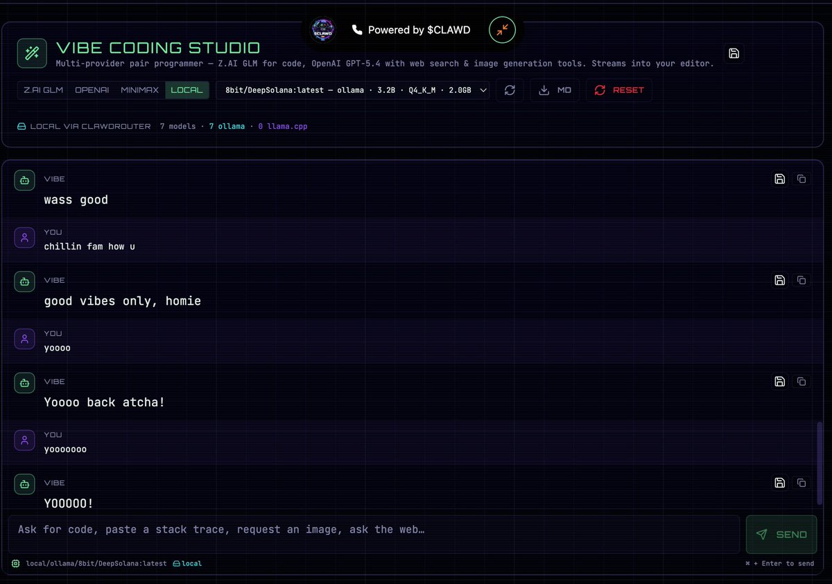 0rdlibrary's tweet photo. This is why I am moving this quickly anon.

Things are changing so quickly.

And the opportunity to localize ai..

And really supply that to users has arrived.

We will be adding @Kimi_Moonshot 

New k2.6 advanced coding today.

To pair with @MiniMax_AI x GLM5.1 x @OpenAI codex X Clawd Code Router.

See you all for spaces! $clawd

https://t.co/WxLt6JzOsv