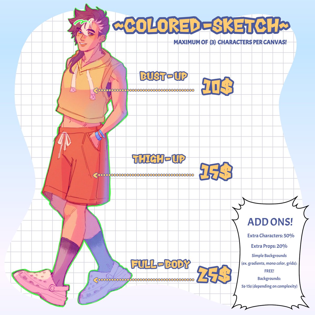 jelly_ies_'s tweet photo. Helloo! I'm currently opening art c☆mms! There are 3 slots open check out my SP for more info✨! Likes and RTs are very much appreciated☺️💖 https://t.co/asYEzjJtVR