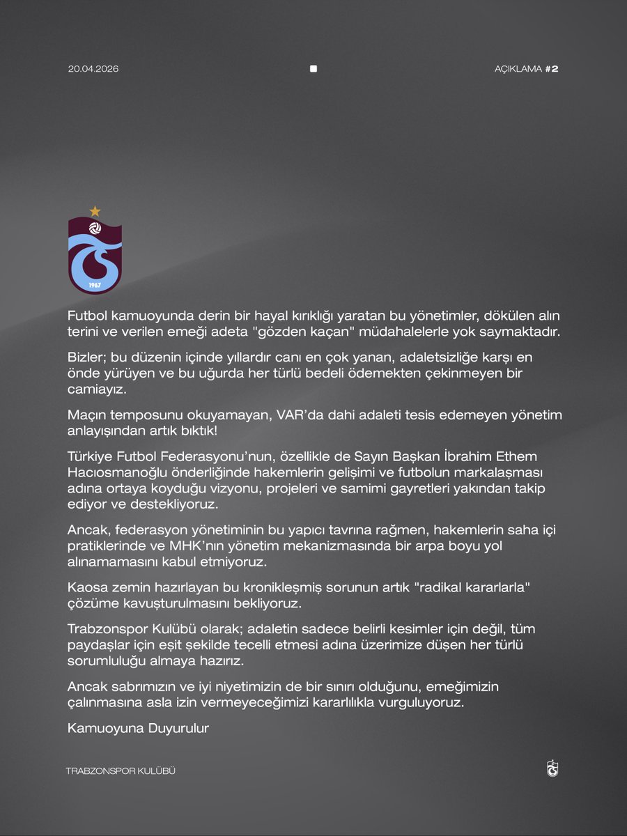 Trabzonspor tweet media