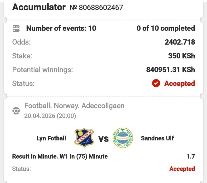 Simba_tips's tweet image. 🟢TOPBET
💫WE have to try out this👌👌
🎯2.4K Odds 

            New Registrations 🔰🔰🔰🔰🔰
REG📲
  tinyurl.com/TOPBET-DBO
#Promocode 👉DBO 
#Boookingcode👉4TVVE
App LinK: tinyurl.com/APP-TOPBET-DBO
      Telegram📲 t.me/winningdoor
