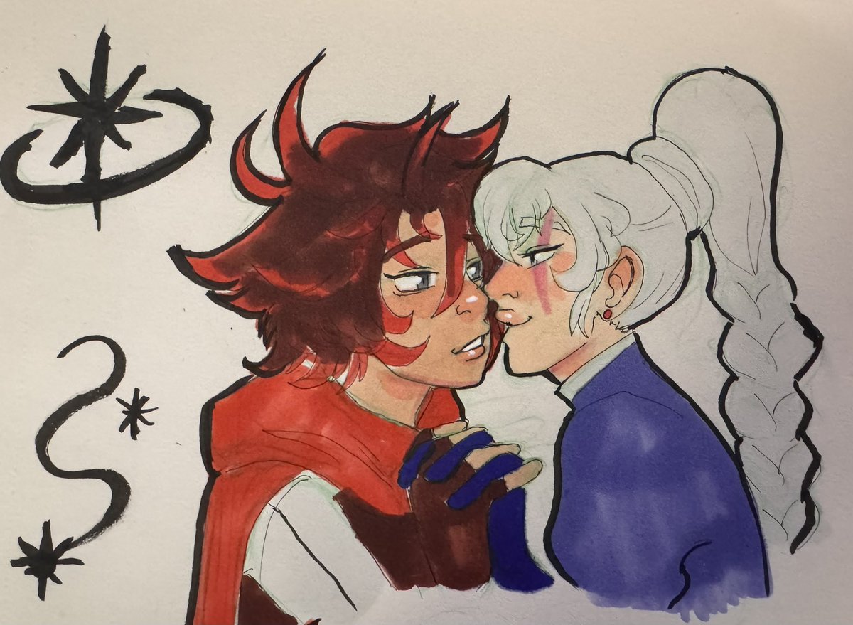 solarvertexart's tweet image. Love shines brightly like a star 

#RWBY #RWBYfanart #whiterose #weissschnee