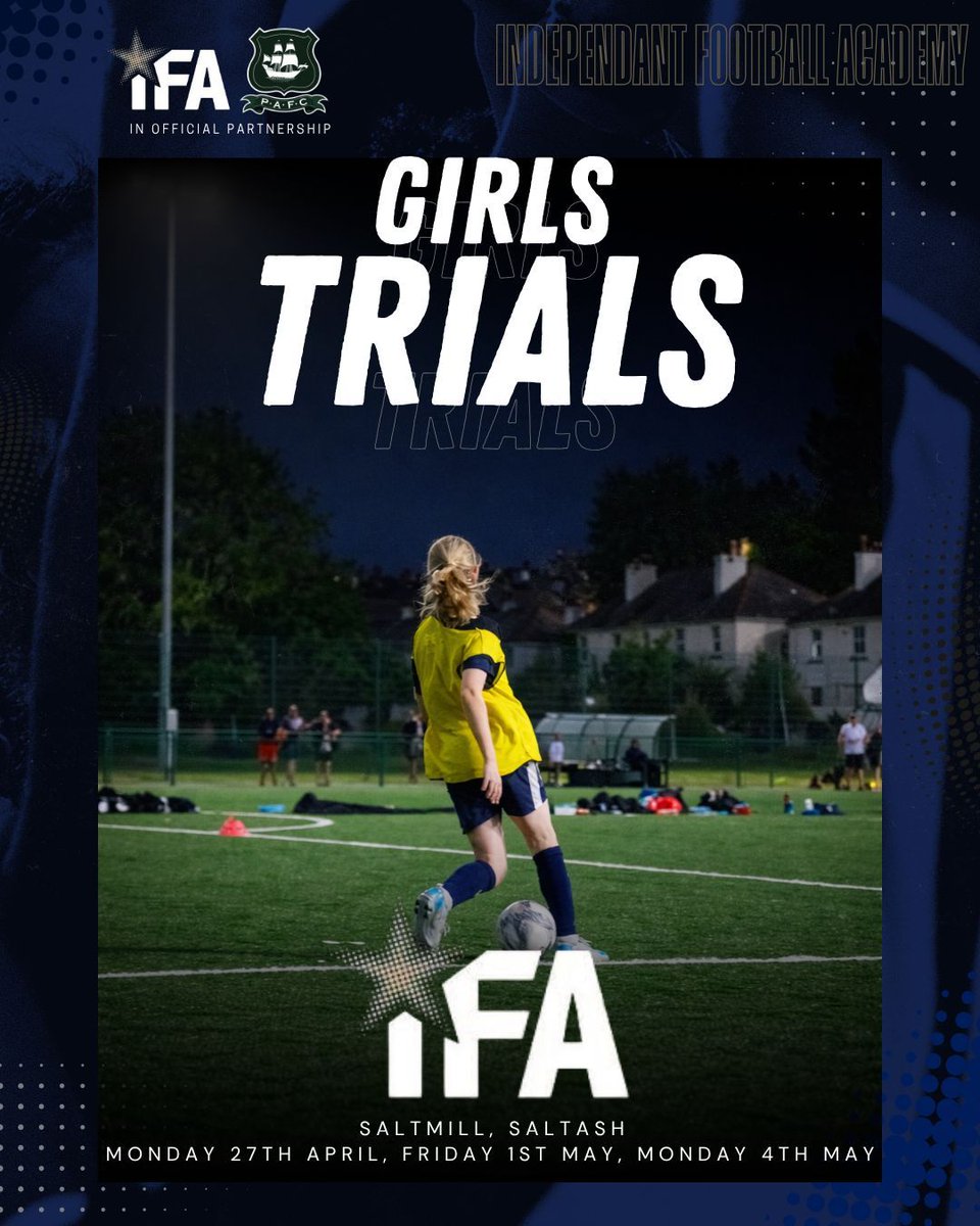 IFAcoach's tweet photo. 𝗚𝗜𝗥𝗟𝗦 𝗙𝗢𝗢𝗧𝗕𝗔𝗟𝗟𝗘𝗥𝗦 𝗪𝗔𝗡𝗧𝗘𝗗 – 𝗝𝗢𝗜𝗡 𝗢𝗨𝗥 𝗔𝗖𝗔𝗗𝗘𝗠𝗬 𝗣𝗔𝗧𝗛𝗪𝗔𝗬  🚨

📅 Trial Dates:
•  Mon 27th April
•  Fri 1st May
•  Mon 4th May

Text or call Stuart on 07506481709
To find out more, please head to our Facebook page https://t.co/JAPTzmXyHC