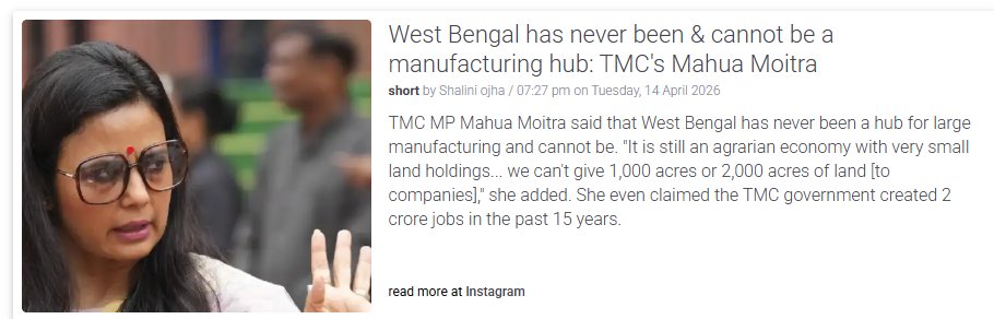 chandrachurg's tweet image. But her party has turned the state into a manufacturing hub for industrial scale lies, employing so many workers! It is another matter that people are reducing the consumption of the products because of low quality. 

#WestBengal #Industry #Manufacturing