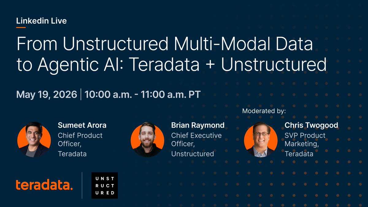 Teradata tweet media