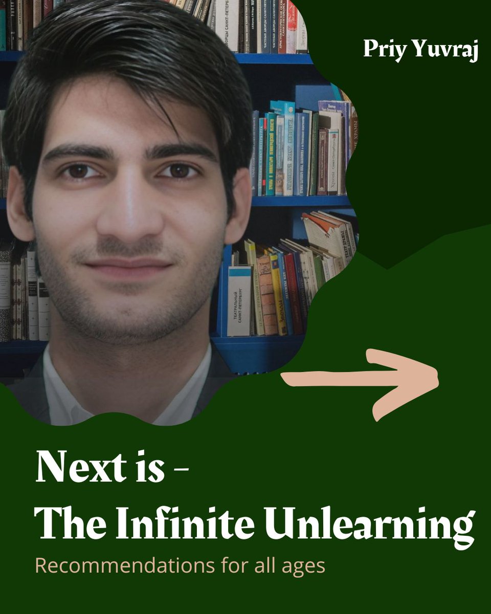 priyyuvraj's tweet photo. The Infinite Unlearning — a book that invites you to question what you’ve always believed and look beyond conditioning.
Sometimes growth isn’t about learning more… but letting go.
#TheInfiniteUnlearning #Unlearning #Philosophy #SelfInquiry https://t.co/JOSo7c4Foi