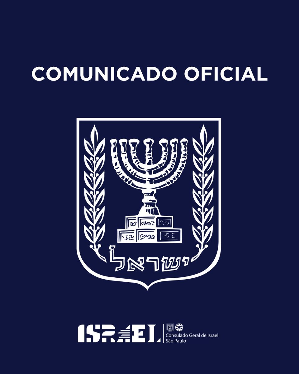 COMUNICADO OFICIAL

O Estado de Israel sempre prezou e defendeu a liberdade de crença e promoveu a tolerância religiosa e o respeito mútuo entre judeus e fiéis de todas as religiões. Esse valor fundamental para Israel foi descrito desde a independência do Estado e possibilita que