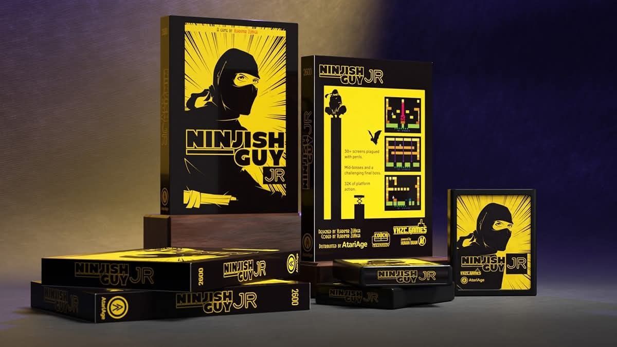 Philsan69's tweet image. Dasher, Ninjish Guy Jr., Plan B: New Earth (Atari 2600), Stoneage (Atari 7800), new games coming soon to the AtariAge shop #atari