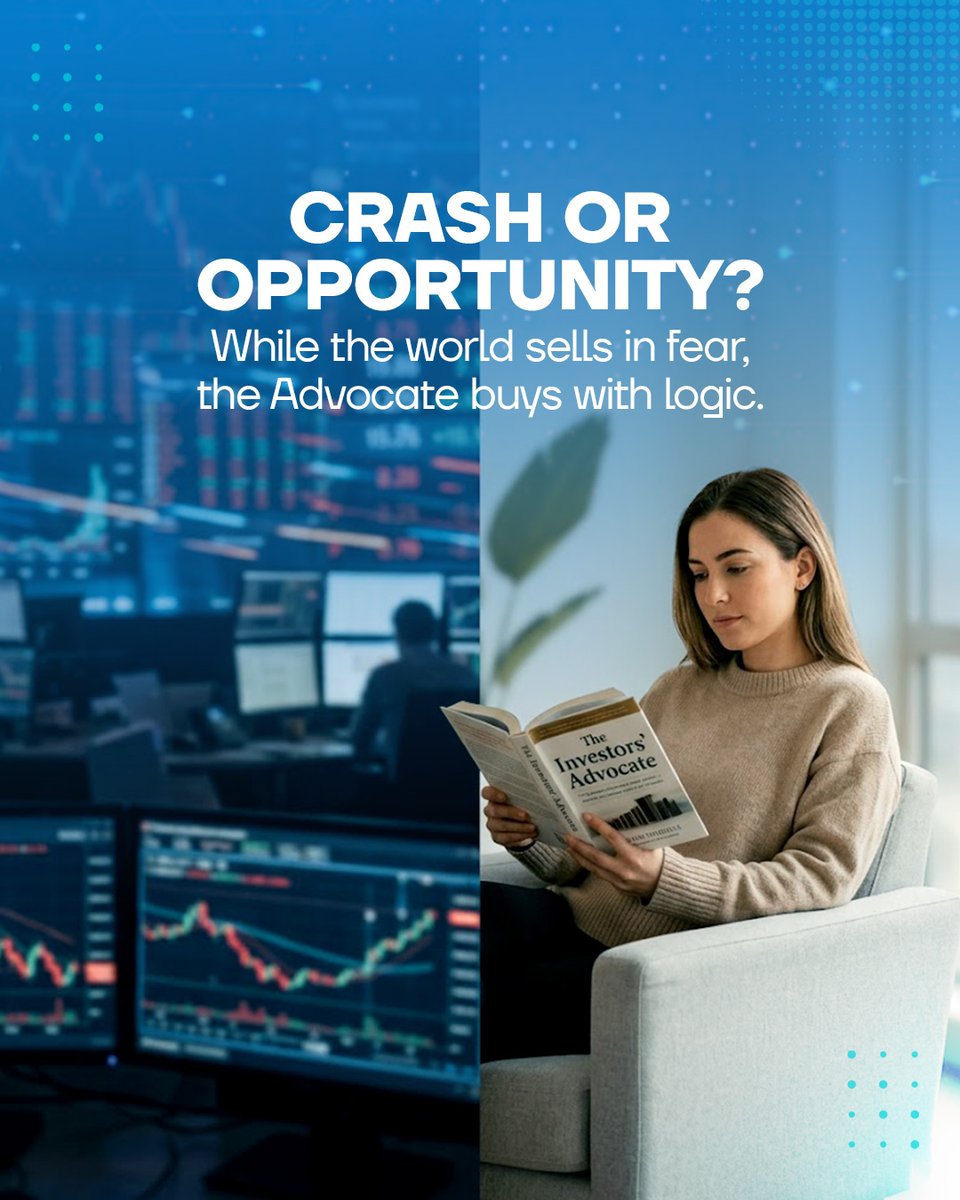 iadvocacy5's tweet image. #Marketcrashes create an artificial sense of #Scarcity, making you feel like your opportunity for wealth is disappearing. It’s a trap. A rational investor sees a crash as a sale, not a disaster. Learn to survive the next meltdown with total confidence.

Get the crash-proof guide!