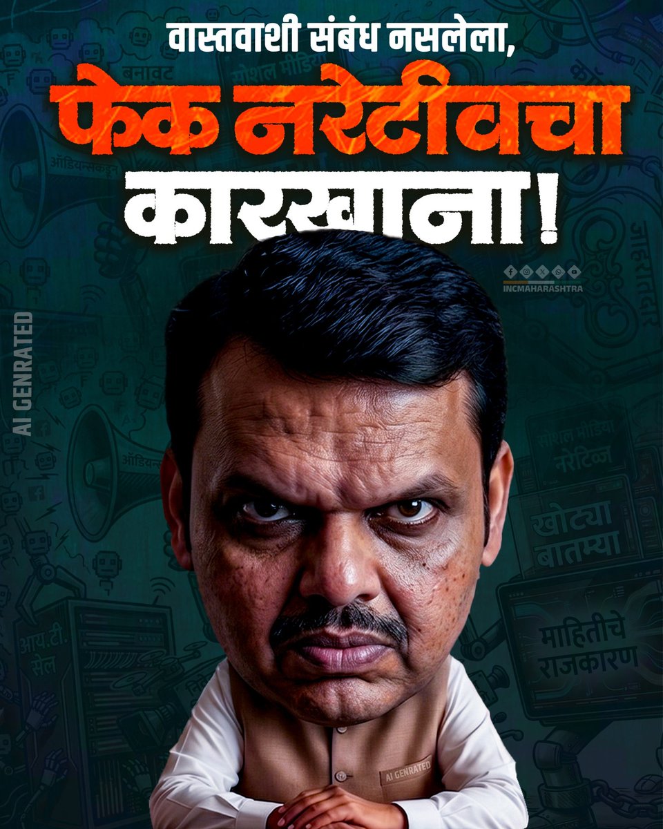 वास्तवाशी संबंध नसलेला,
फेक नरेटीवचा कारखाना!