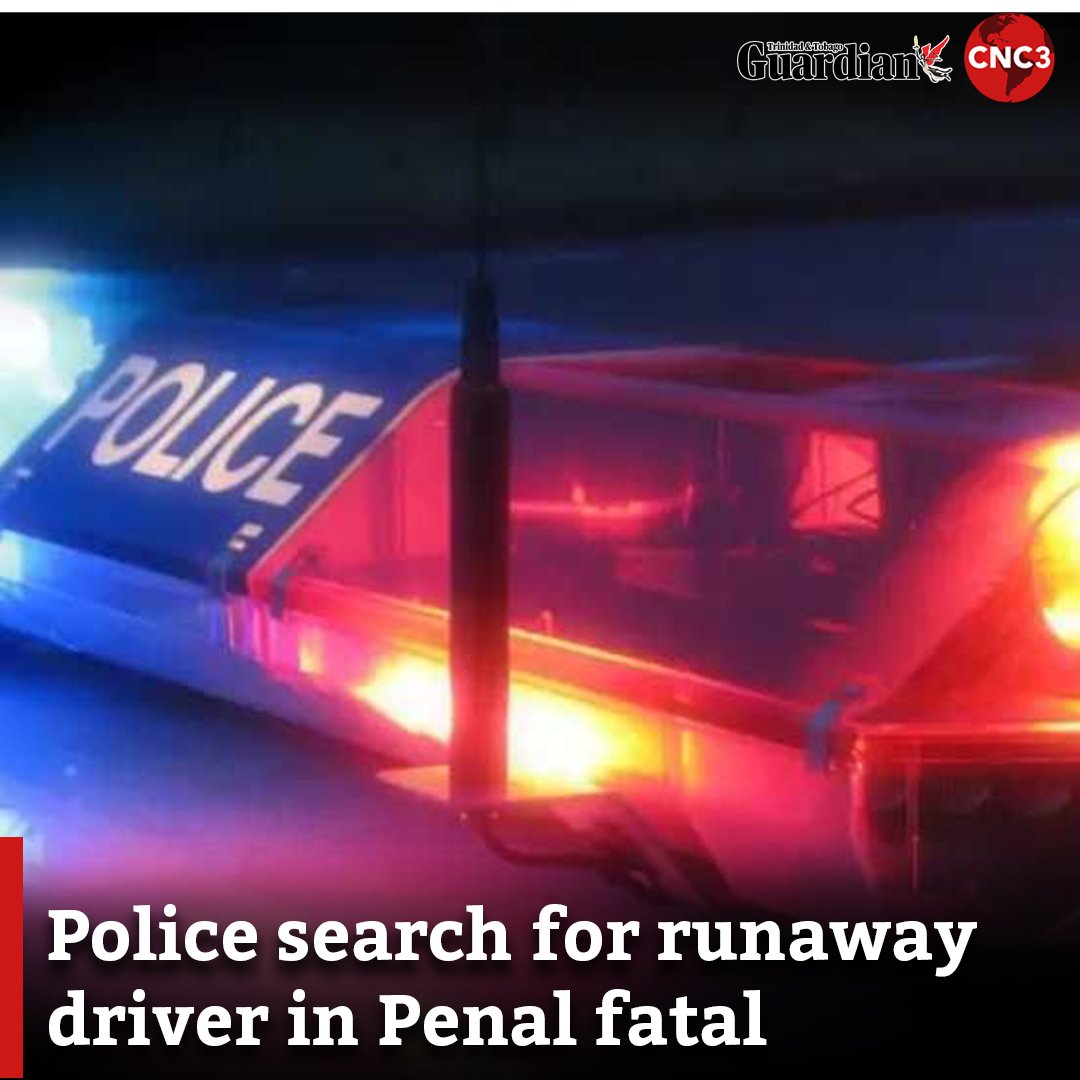 Police are searching for the driver of a van which struck and killed a 30-year-old housewife in Penal on Saturday night.

For more: guardian.co.tt/news/police-se…