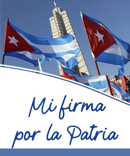 #MiFirmaPorMiPatria es una iniciativa que respalda la convocatoria realizada por <a href="/DiazCanelB/">Miguel Díaz-Canel Bermúdez</a> mostrando el compromiso de este pueblo con la paz, la firmeza y la disposición a defender la  soberanía.

#PasiónXCuba🇨🇺 #CubaEstáFirme