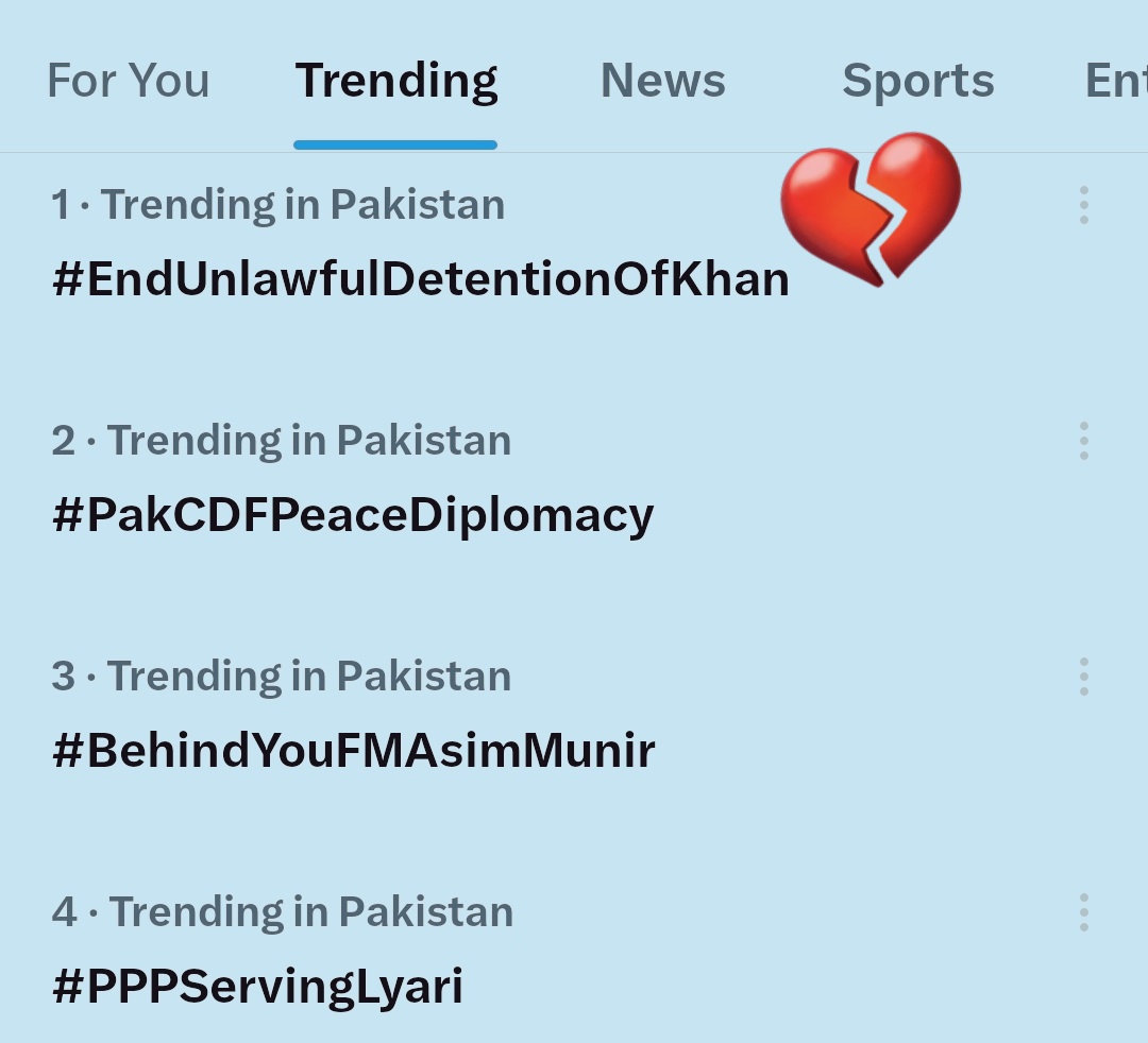 سب ٹرینڈ جوائن کریں اور آواز اٹھائیں 🚨
#EndUnlawfulDetentionOfKhan