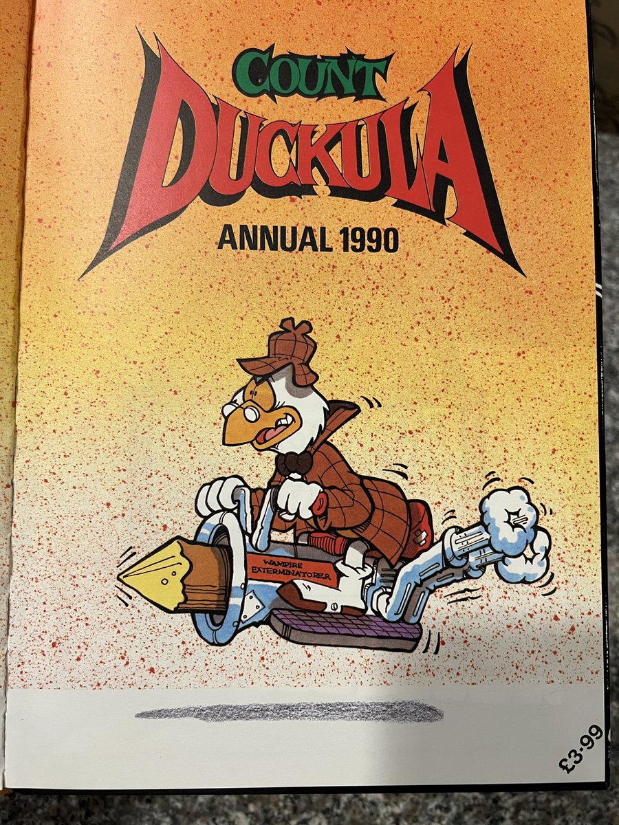 Toyhuntersholl2's tweet image. Count Duckula 1990 Annual has been added to the collection. I tell ya, I love the artwork!! It's like the brand new!

I hope the company that made figures of them, makes an Igor as well!

#countduckula #comicbook #80scartoons #castleduckula #vampire